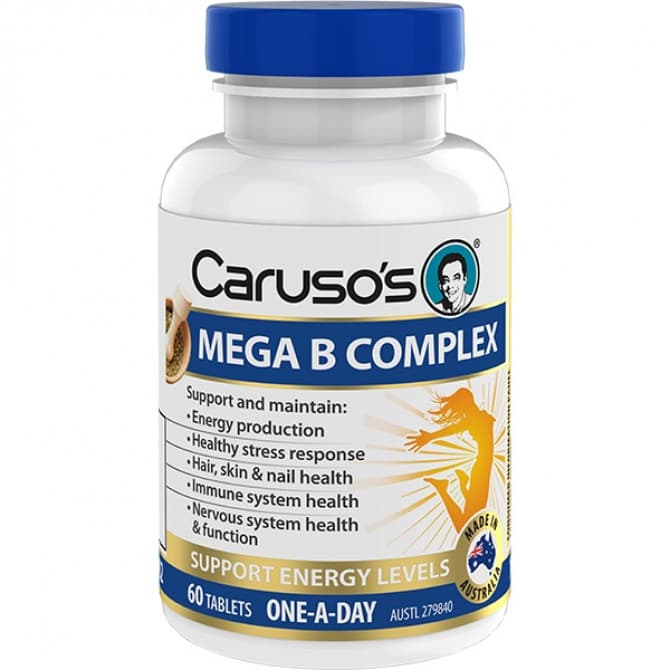 Buy Carusos Mega B Complex 60 Tablets Online